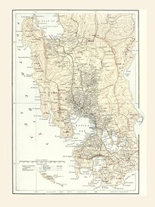 خريطة مانيلا بالفلبين ومقر الحرب أثناء الحرب الإسبانية الأمريكية عام 1898. بواسطة غير معروف