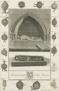 Mavesyn Ridware - قبر هوغو مافيسين: نقش ، 1785 بواسطة غير معروف