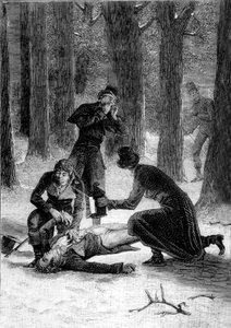 Murder of Philippe Lebon (1769-1804) inventor in 1804, on Le havre road, engraving بواسطة غير معروف