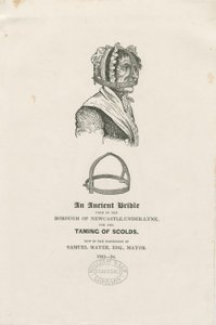 Newcastle-under-Lyme - A Scold "s Bridle: النقش الخشبي ، بدون تاريخ [سي 1833-4] بواسطة غير معروف