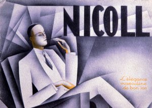 نيكول، أناقة الرجال بذوق رفيع، ج. 1930 (مطبوعة) بواسطة فنان غير معروف