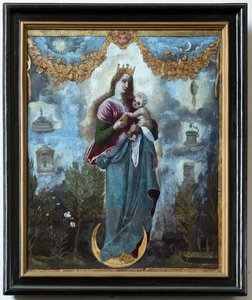 كنيسة الرعية (Parochiekerk Sint-Martinus). تلوين. الحبل بلا دنس ، أو مادونا والطفل. بواسطة فنان غير معروف