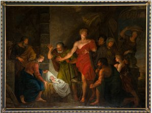 كنيسة الرعية (كنيسة أبرشية القديس سلفاتور). الداخلية. تلوين. بواسطة فنان غير معروف