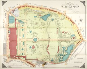 Plan of the Crystal Palace and grounds, Sydenham بواسطة غير معروف