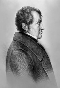 صورة لأندريه ماري أمبير (1775-1836) ، عالم فيزياء ورياضيات فرنسي وأحد مؤسسي علم الكهرومغناطيسية الكلاسيكية