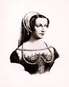 صورة شخصية لكلود دي فرانس (1490-1524) ملكة فرنسا، نقش، ق.د. بواسطة فنان غير معروف