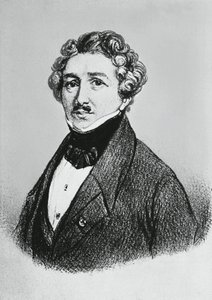 صورة لويس جاك ماندي داجير (1787-1851) ، فنان فرنسي ، فيزيائي ، وكيميائي ، تم تكريمه لاختراعه لعملية التصوير الفوتوغرافي من نوع daguerreotype