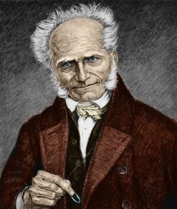 صورة للفيلسوف الألماني آرثر شوبنهاور (1788-1860). القرن التاسع عشر (نقش). بواسطة فنان غير معروف