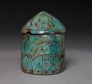Pyxis with Lid ، أواخر المملكة الوسطى إلى أوائل المملكة الحديثة ، حوالي 1901-1525 قبل الميلاد بواسطة غير معروف