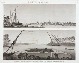 رشيد ومصب النيل بمصر عام 1798 بواسطة غير معروف