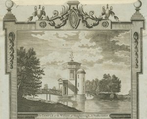 Shugborough - معبد الرياح: engraving، nd [c 1770] بواسطة غير معروف