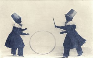 صورة ظلية اثنين من أعضاء عائلة بريت (قلم حبر على ورق) بواسطة غير معروف