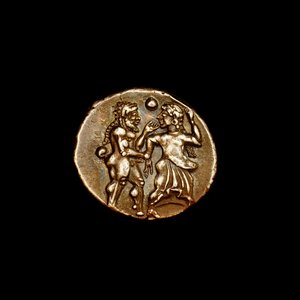 عملة ستاتر فضية، اليونان القديمة، جزر قبالة تراقيا ثاسوس، 500 ق.م تحفة فنية هامة من العصور الكلاسيكية القديمة مع محتفلين رائعين من الباشا (صورة) بواسطة فنان غير معروف