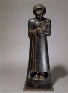 تمثال جوديا ، أمير لكش ، السومري الجديد ، من تيلوه ، جيرسو القديمة ، حوالي 2130 قبل الميلاد (الديوريت) بواسطة غير معروف