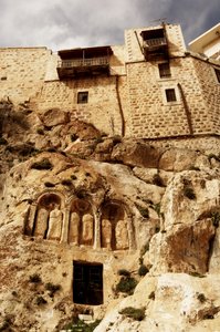 سوريا - صيدنايا. دير سيدة صيدنايا 547 م بواسطة فنان غير معروف