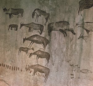 تنزانيا ، منطقة دودوما ، رسومات صخرية