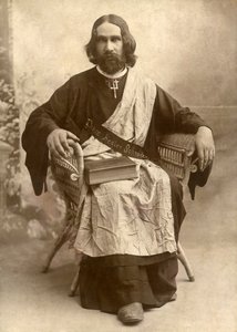 The Divine Healer Schrader، Temple، Texas، c.1888 (صورة b / w) بواسطة غير معروف