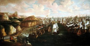 وصول ويليام الثالث ملك أورانج (أو ويليام الثالث ملك إنجلترا) (1650-1702)، إلى تورباي (إنجلترا)، في 5 نوفمبر بواسطة فنان غير معروف