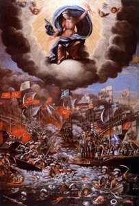معركة ليبانتو (1571) ، رسم بواسطة فنان غير معروف