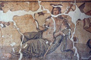 Thetis بين فسيفساء الأسماك ، من Iskenderum ، تركيا بواسطة غير معروف