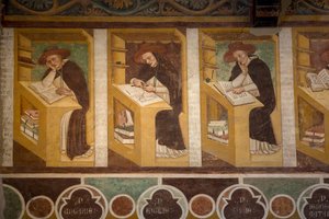 توماسو باريسيني ، ويسمى أيضًا توماسو دا مودينا ، ثانية. XIII ، لوحة جدارية ، كنيسة القديس نيكولو ، صحن الكنيسة ، تريفيزو ، إيطاليا (صورة) بواسطة غير معروف