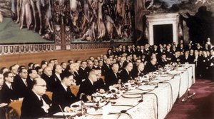 معاهدة روما، 25 مارس 1957 (صورة فوتوغرافية) بواسطة فنان غير معروف