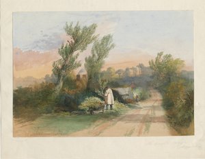 Trentham - "The Green Bough": لوحة ألوان مائية ، بدون تاريخ [القرن التاسع عشر] بواسطة غير معروف