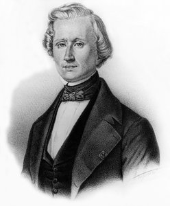 أوربان جان جوزيف لو فيرييه (1811-1853) عالم الفلك الفرنسي ومدير المرصد في باريس، نقش لأوغست روي بواسطة فنان غير معروف
