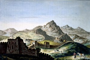 سور الصين العظيم، حوالي عام 1820 (نقش) بواسطة فنان غير معروف
