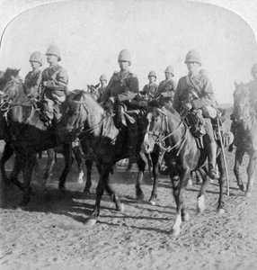 الفرسان العاشر بعد صد هجوم بوير ، كولسبرغ ، جنوب أفريقيا ، 4 يناير 1900. بواسطة أندروود أند أندروود