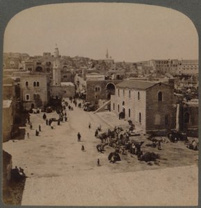 بيت لحم يهودا ، مسقط رأس يسوع ، فلسطين ، 1896. بواسطة أندروود أند أندروود