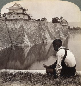 قلعة إقطاعية لشوغونز الفخور ، أوساكا ، اليابان ، 1904 بواسطة أندروود أند أندروود
