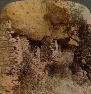 منازل سباق اختفى - منازل كليف في الجوز كانيون ، أريزونا ، 1903. الفنانين: إلمر أندروود ، بيرت إلياس أندروود. بواسطة أندروود أند أندروود