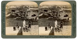 القدس كما تُرى من باب دمشق ، فلسطين ، 1901. بواسطة أندروود أند أندروود