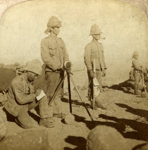 Signalers of the Yorkshire Regiment، New Zealand Hill، South Africa، Boer War، 1900 بواسطة أندروود أند أندروود