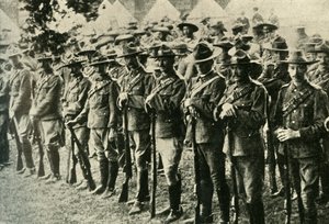 جنود من أستراليا ونيوزيلندا وكندا وجنوب إفريقيا ، 1914-1918 ، c1920. بواسطة أندروود أند أندروود