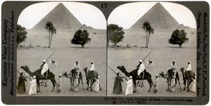 هرم الجيزة ، مصر ، 1905. بواسطة أندروود أند أندروود