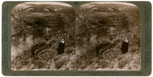 مضيق بروك شيريث ودير إيليا ، فلسطين ، 1890. بواسطة أندروود أند أندروود