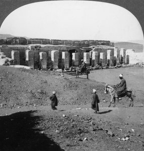 معبد سيثوس الأول ، أبيدوس ، مصر 1905. بواسطة أندروود أند أندروود