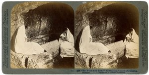 قبر يسوع ، خارج القدس ، فلسطين ، 1897. بواسطة أندروود أند أندروود