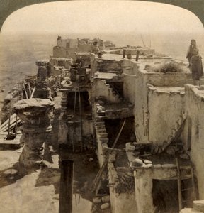 Wolpi ... رئيس pueblo للسباق الغامض Moki Cliff Dwellers ، أريزونا ، الولايات المتحدة الأمريكية ، 1901. بواسطة أندروود أند أندروود