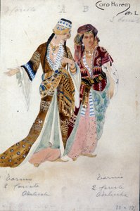 أزياء لنساء الحريم ، من أوبرا أوبيرون ، بقلم كارل ماريا فون ويبر بواسطة غير معروف