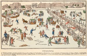 معرض فروست على نهر التايمز ، لندن ، 1683 بواسطة غير معروف