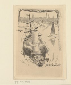 أمنية السنة الجديدة لعام 1911 من عائلة Stacke بواسطة غير معروف