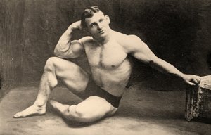 صورة لمصارع الوزن الثقيل ، يوهان ليم ، ج .1910