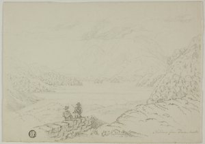 Skiddaw من ديروينت ووتر بواسطة غير معروف