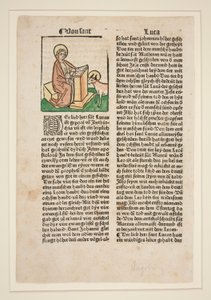 سانت لوقا. رسم توضيحي لـ (Jacobus da Voragine) الأسطورة الذهبية بواسطة غير معروف