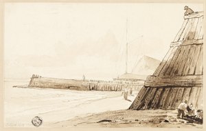 Stockade على طول الشاطئ بواسطة غير معروف