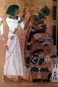 "تبخير أوزوريس" ، كتاب موتى نب قويد ، مصري ، الأسرة التاسعة عشر بواسطة غير معروف