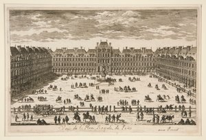 منظر لـ Place Royale في باريس بواسطة غير معروف